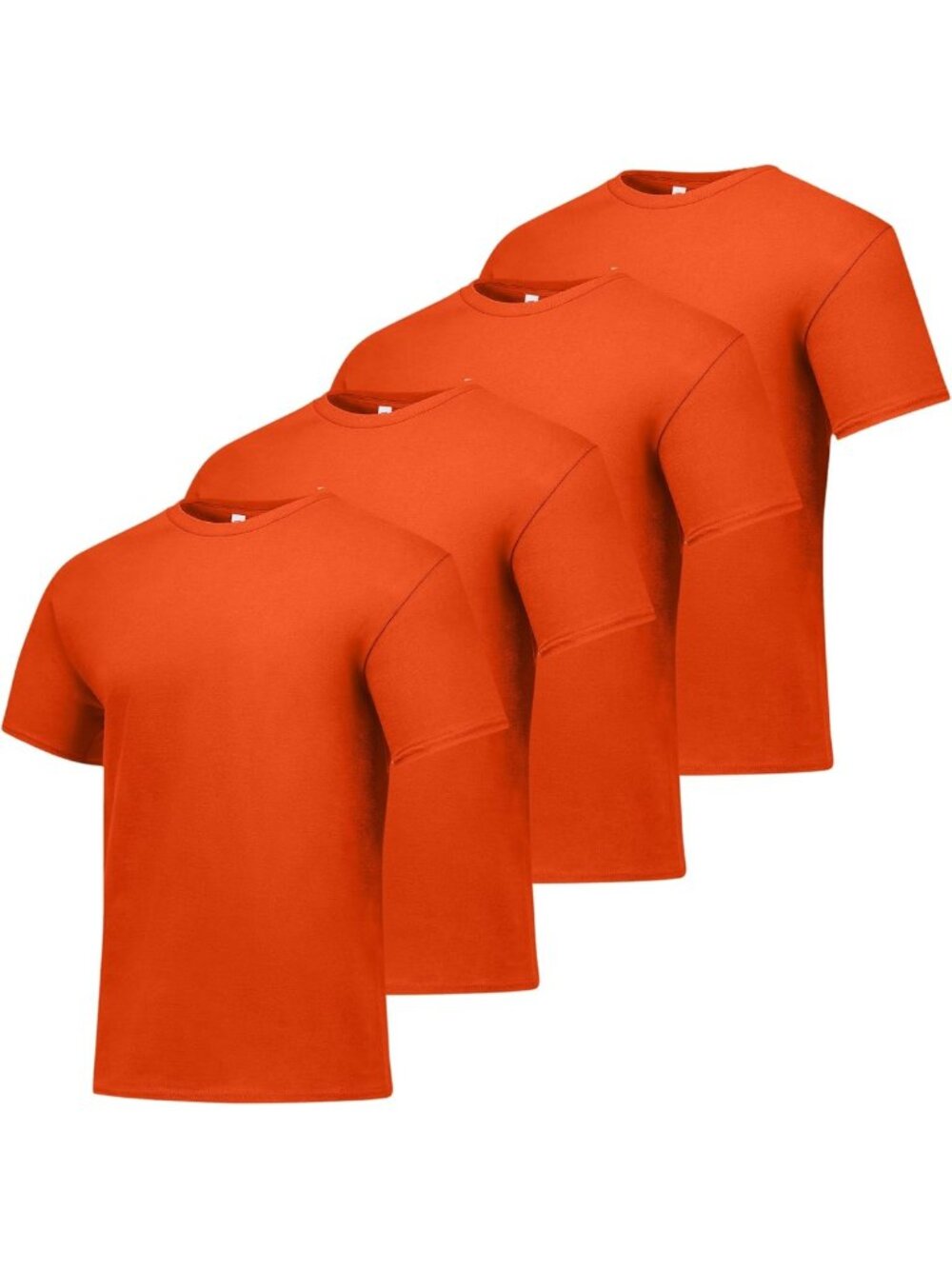 Essential Crewneck Cotton T-Shirt Pack for Men - 4 or 6 Pack, Big & Tall Sizes